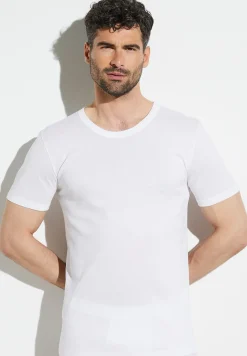 Zimmerli T-Shirts>Businessclass Shirtkurzarm-White