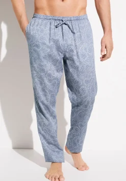 Zimmerli Hosen>Cottonsateenprint Paisleyblue