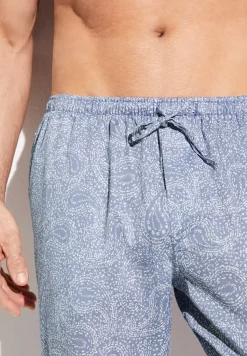 Zimmerli Hosen>Cottonsateenprint Paisleyblue