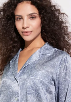 Zimmerli Pyjamas>Cotton/Silkprint Armel-Paisleyblue