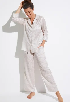 Zimmerli Pyjamas>Cotton/Silkprint Armel-Paisleysand