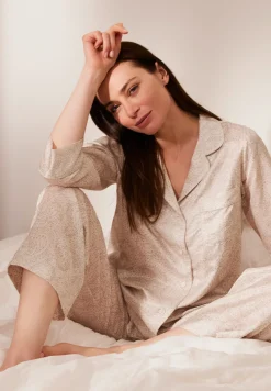Zimmerli Pyjamas>Cotton/Silkprint Armel-Paisleysand