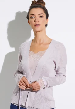 Zimmerli Langarm Shirts>Cotton/Silkrib Lilac