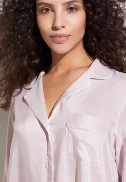Zimmerli Pyjamas>Femininestripes Armel-Lilacstripes