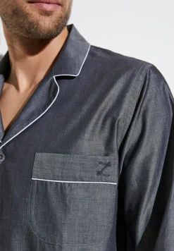 Zimmerli Pyjamas>Filafilcotton Darkgreymelange