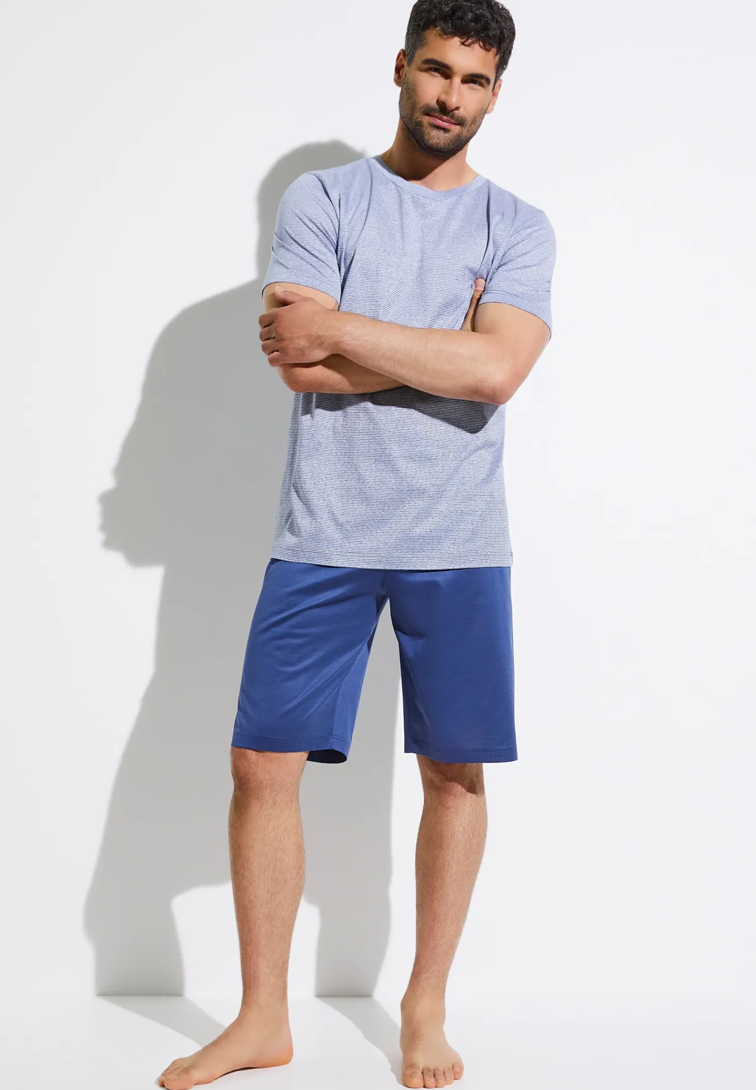 Zimmerli Pyjamas>Filodiscoziastripes Lightbluestripes