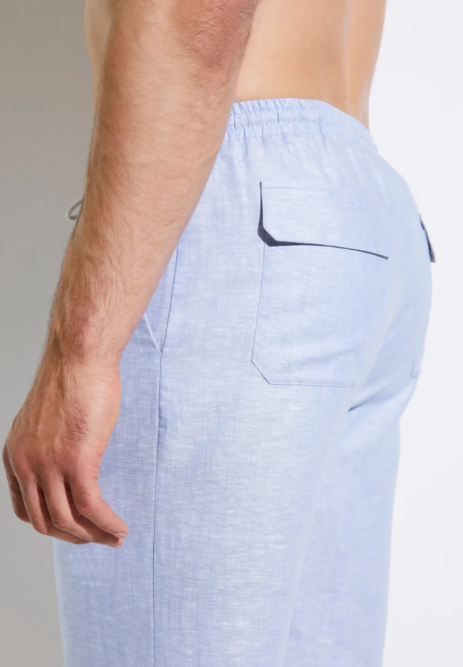 Zimmerli Hosen>Linenblend Lightblue