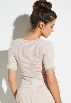 Zimmerli T-Shirts>Maudeprive Shirtkurzarm-Blush