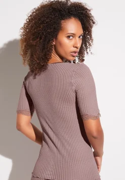 Zimmerli T-Shirts>Maudeprive Shirtkurzarm-Mauve