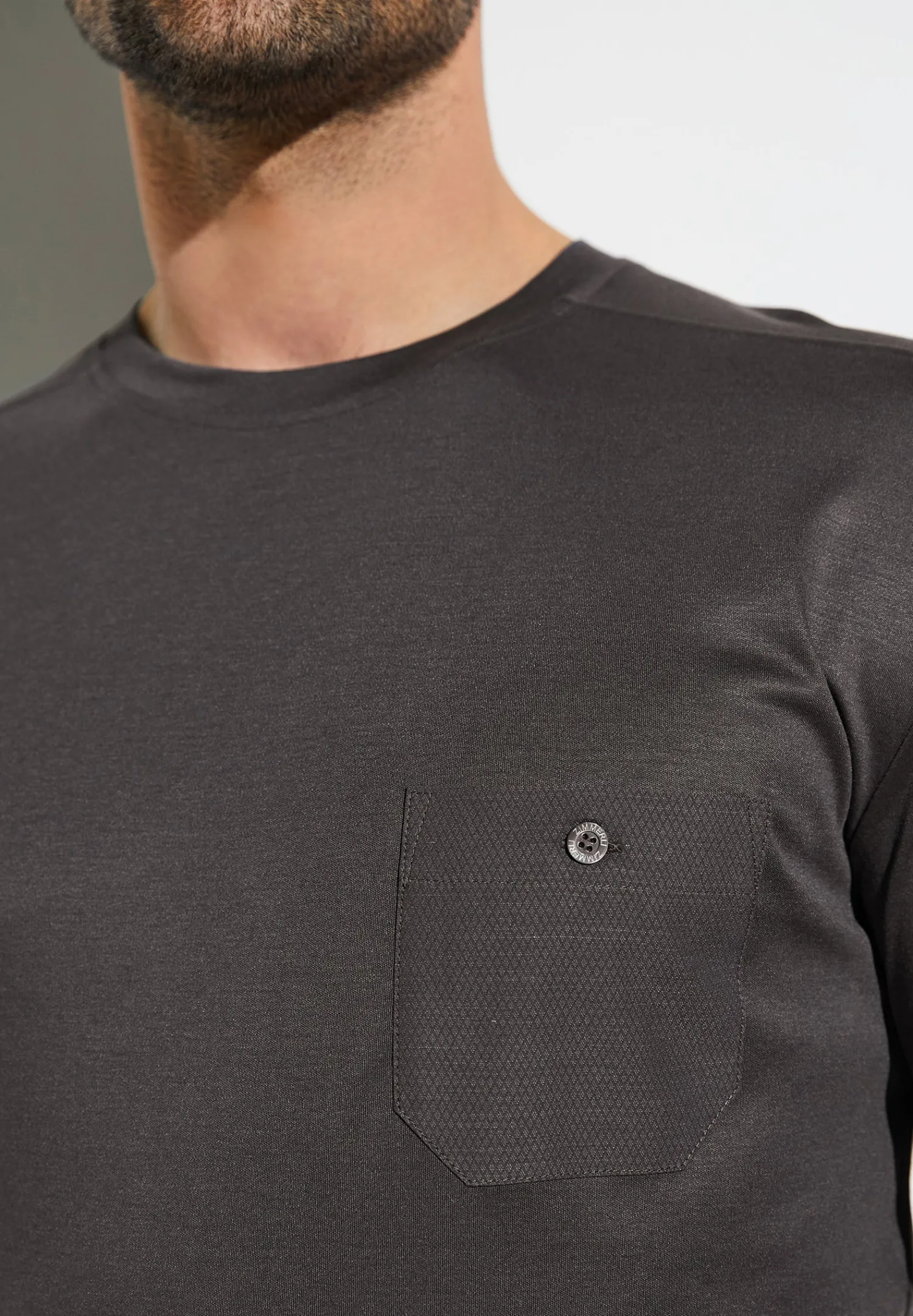 Zimmerli Langarm Shirts>Modernlounge Shirtlangarm-Phantom