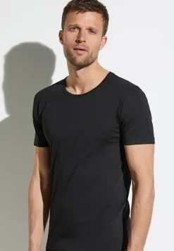 Zimmerli T-Shirts>Purecomfort Shirtkurzarm-Black