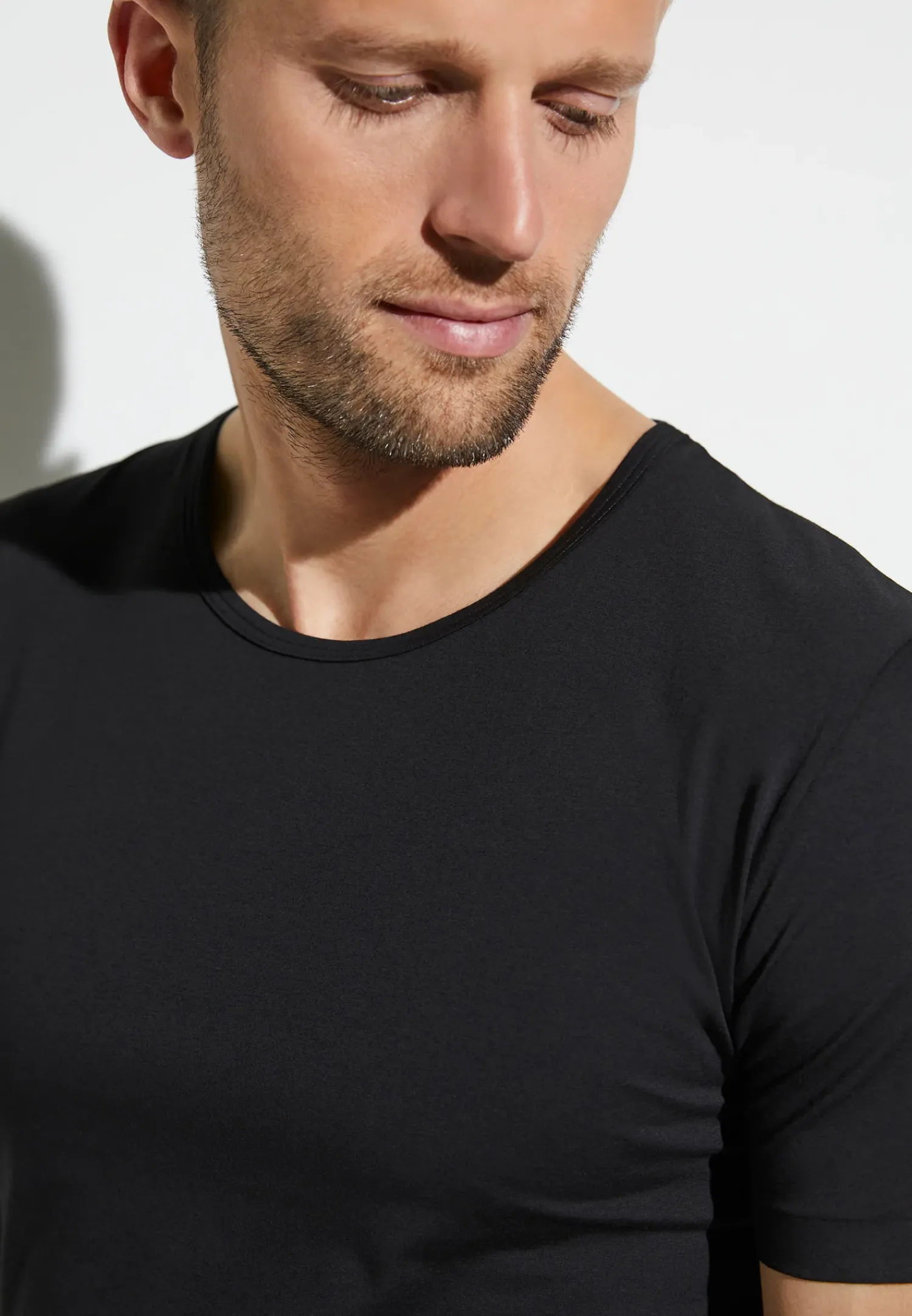 Zimmerli T-Shirts>Purecomfort Shirtkurzarm-Black