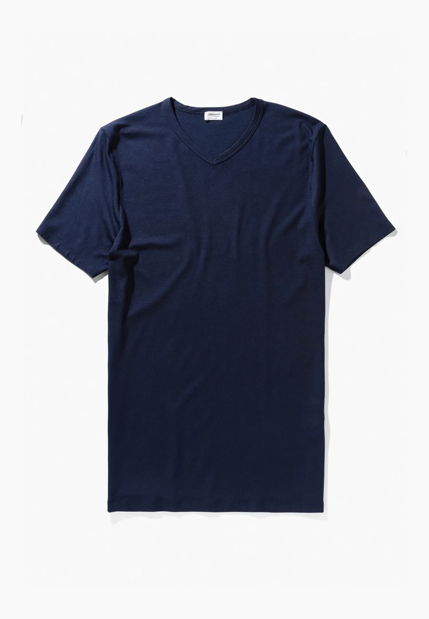 Zimmerli T-Shirts>Pureness Shirtkurzarmv-Ausschnitt-Navy