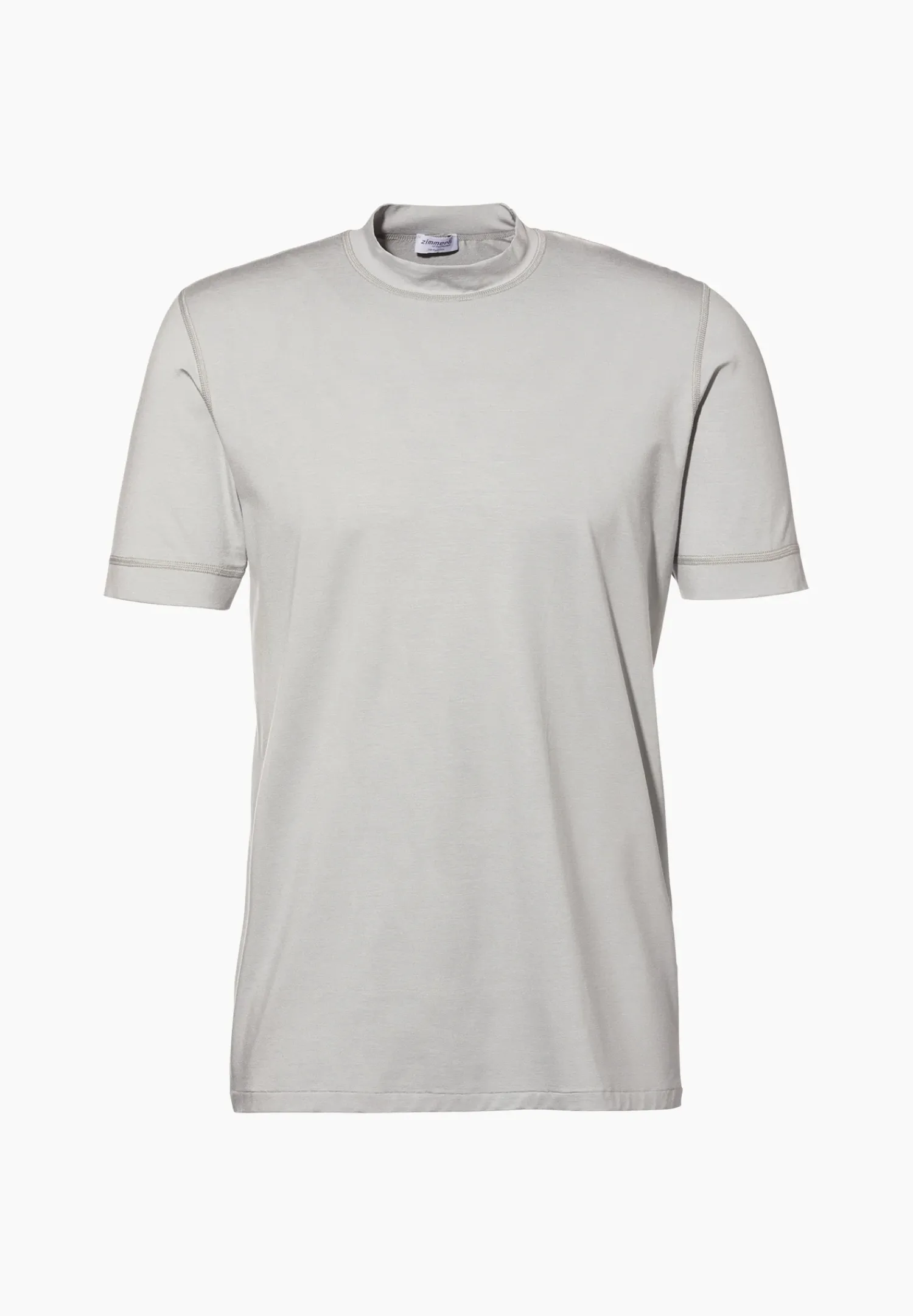 Zimmerli T-Shirts>Pureness Shirtkurzarm-Cloudgrey