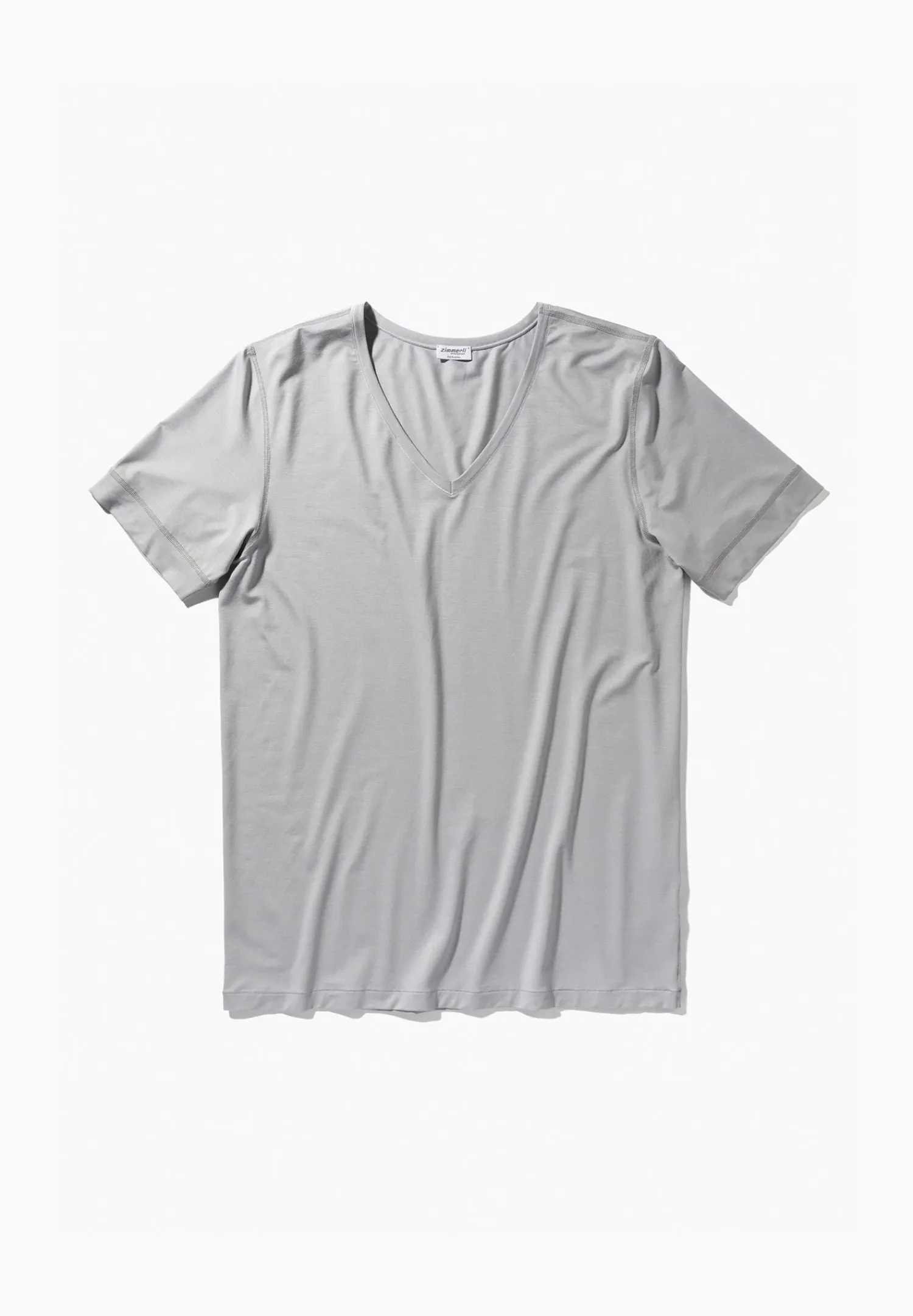 Zimmerli T-Shirts>Pureness Shirtkurzarmv-Ausschnitt-Cloudgrey