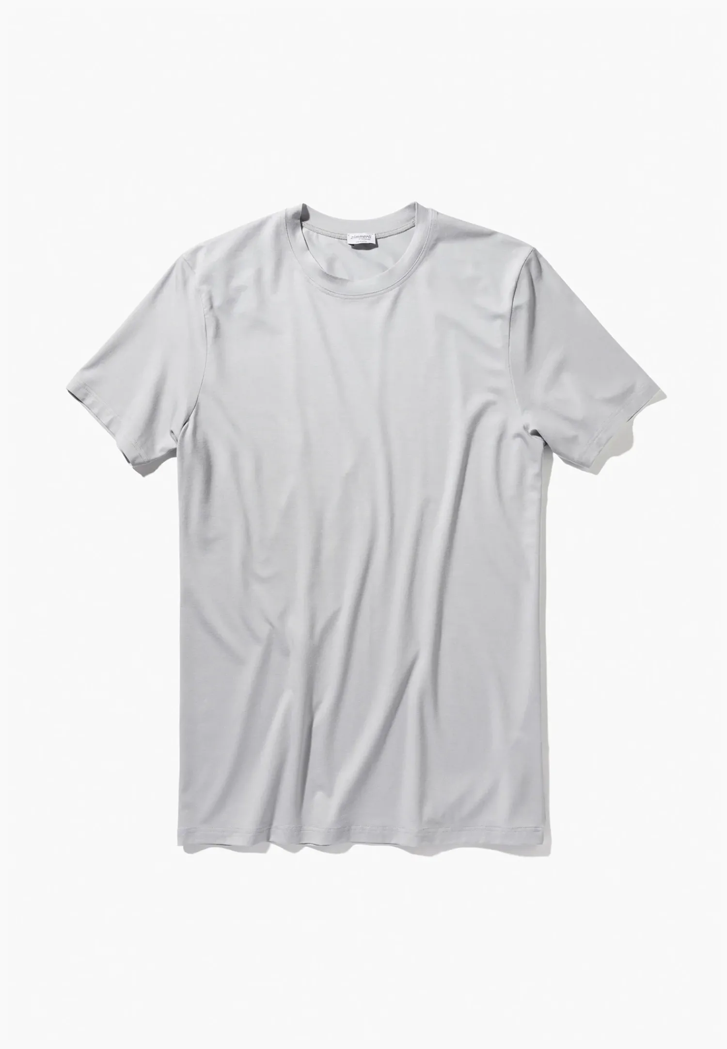 Zimmerli T-Shirts>Pureness Shirtkurzarm-Cloudgrey