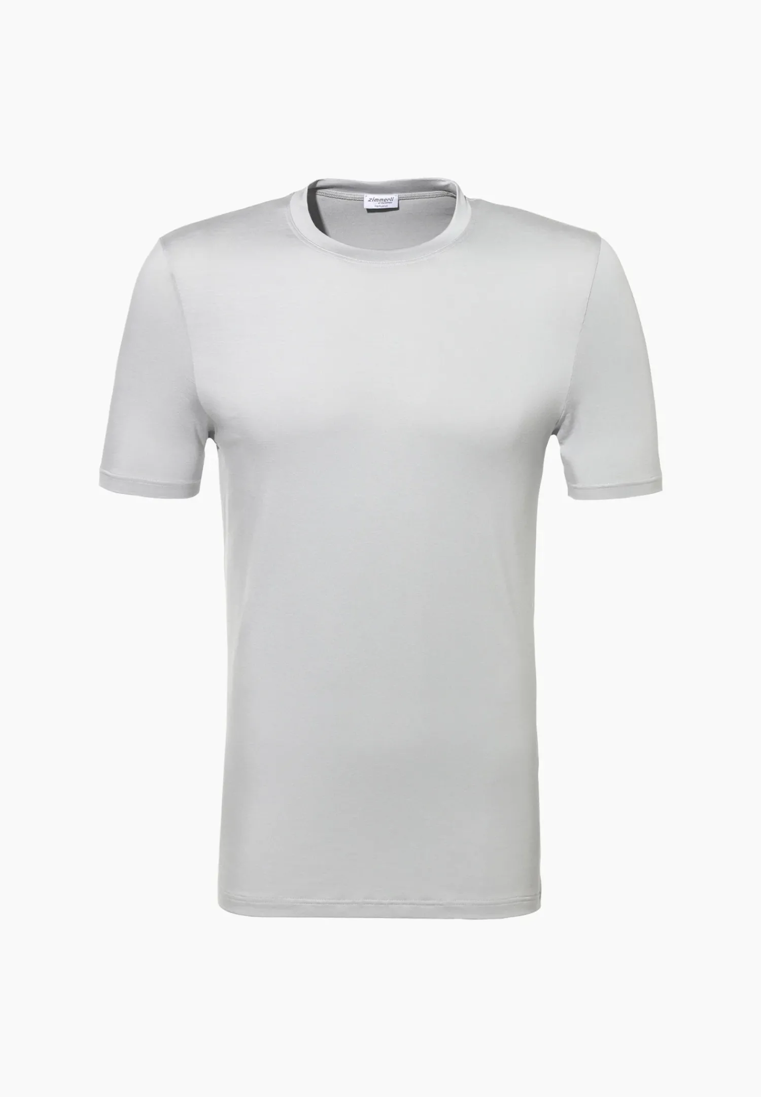 Zimmerli T-Shirts>Pureness Shirtkurzarm-Cloudgrey