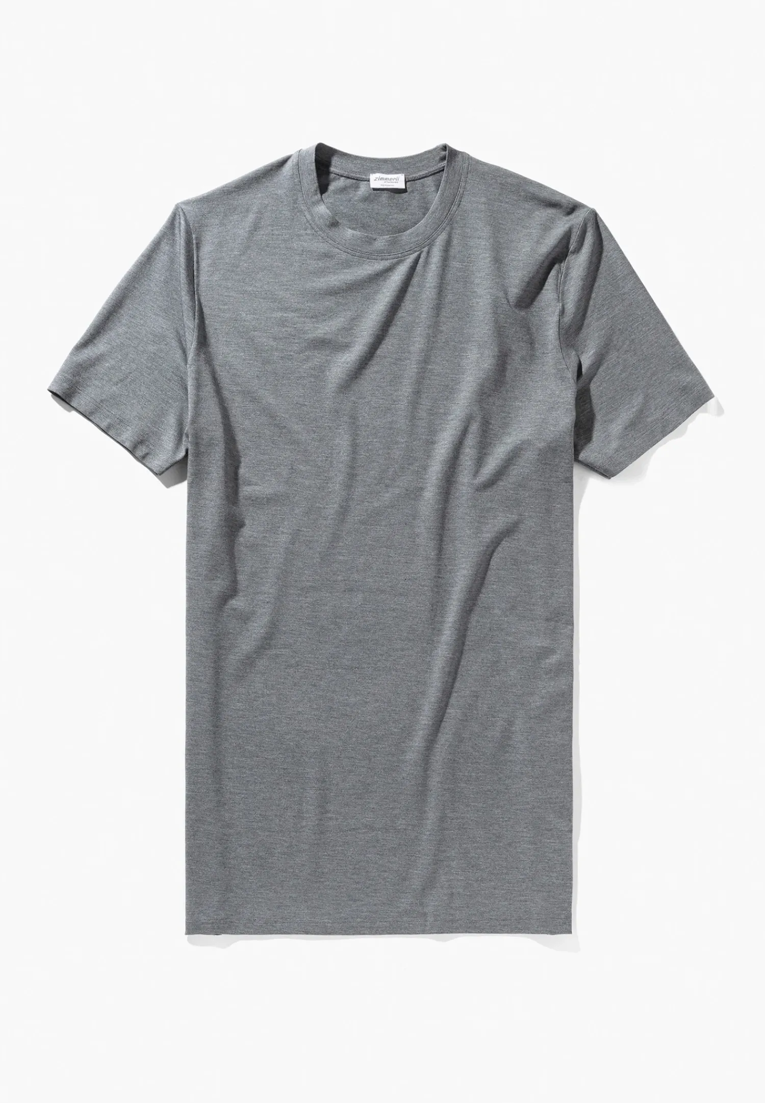 Zimmerli T-Shirts>Pureness Shirtkurzarm-Greymelange