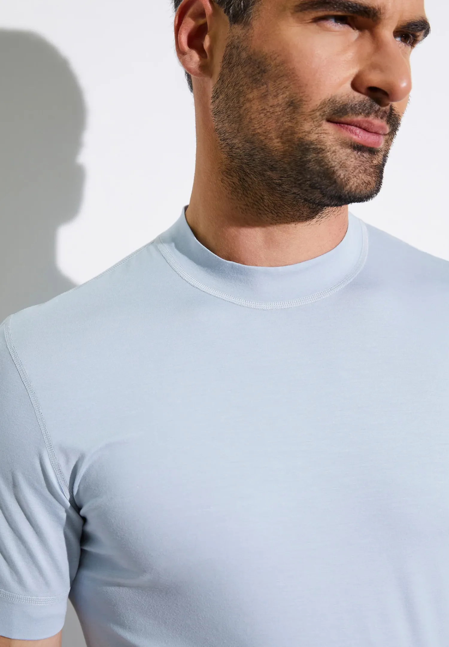 Zimmerli T-Shirts>Pureness Shirtkurzarm-Skyblue