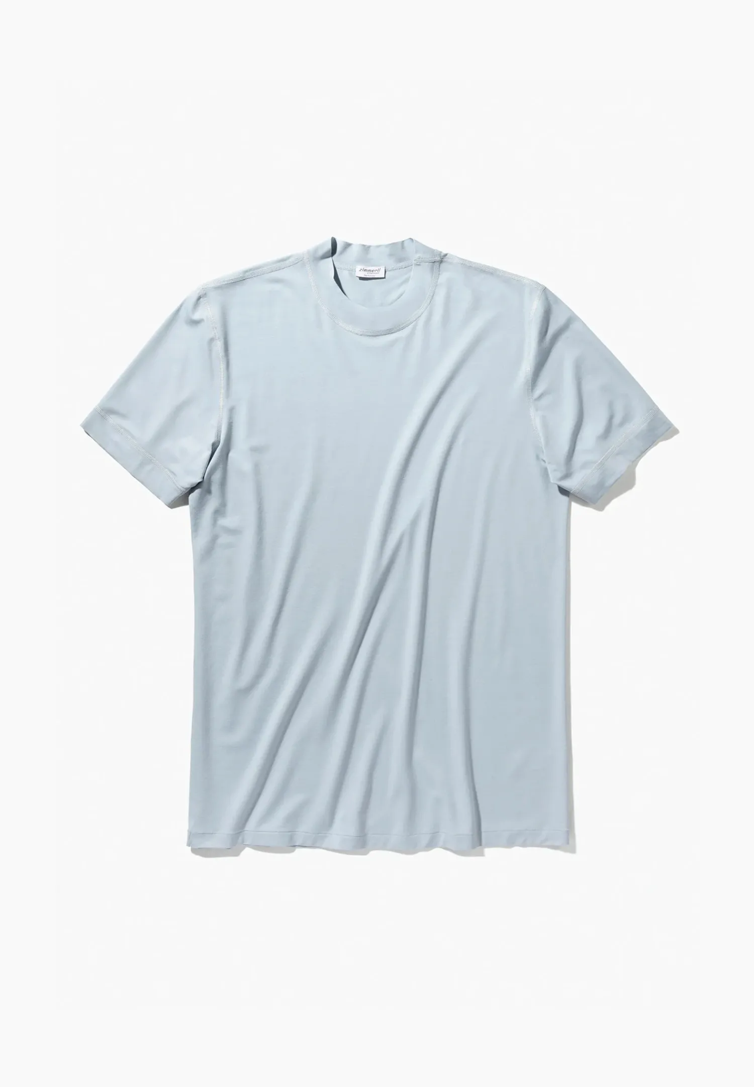 Zimmerli T-Shirts>Pureness Shirtkurzarm-Skyblue