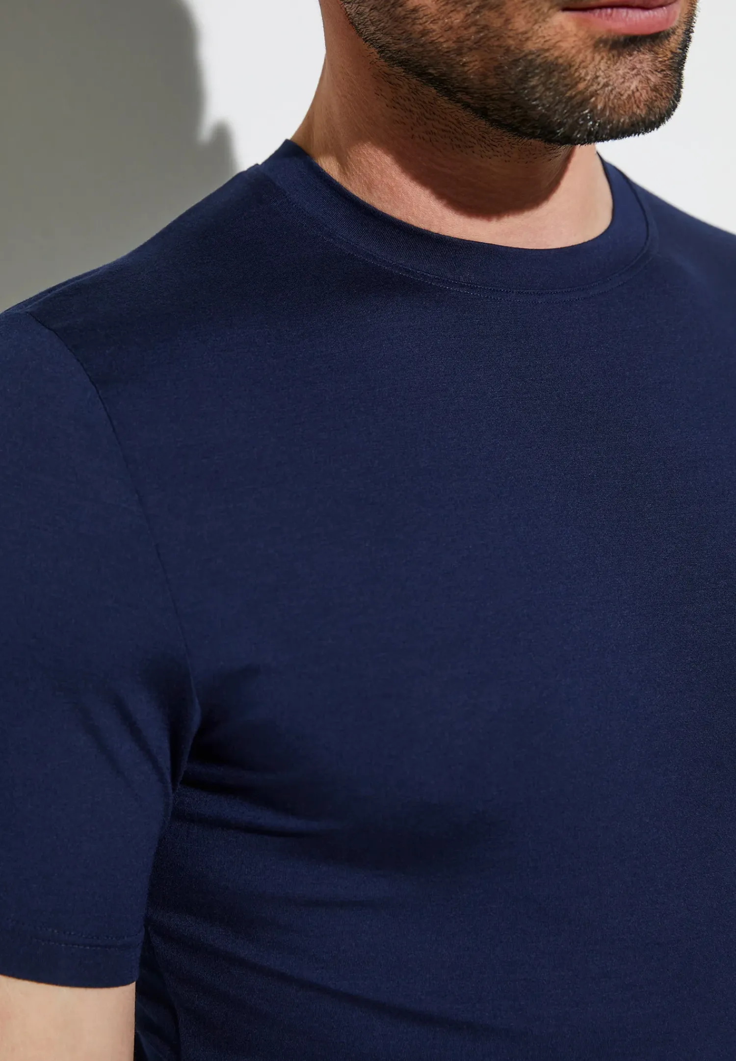 Zimmerli T-Shirts>Pureness Shirtkurzarm-Navy