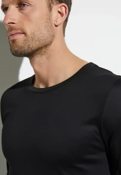 Zimmerli T-Shirts>Seaisland Shirtlangarm-Black