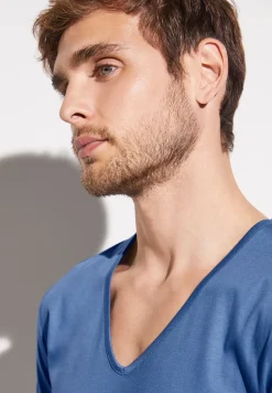 Zimmerli T-Shirts>Seaisland Shirtkurzarmv-Ausschnitt-Blue