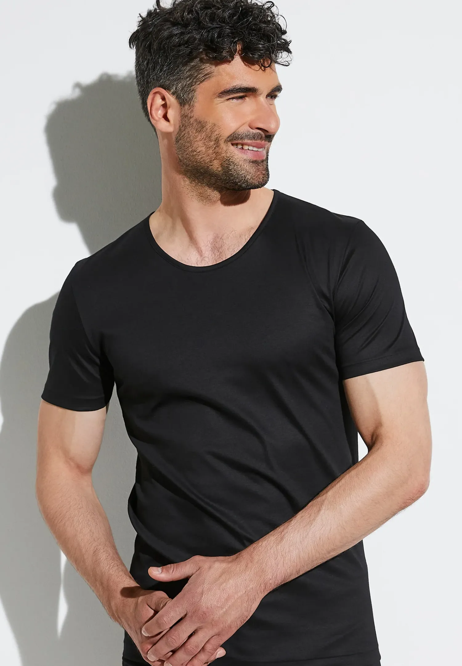 Zimmerli T-Shirts>Seaisland Shirtkurzarm-Black