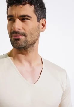 Zimmerli T-Shirts>Seaisland Shirtkurzarmv-Ausschnitt-Oatmeal