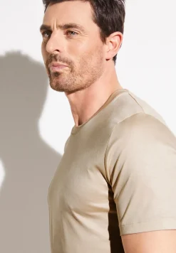 Zimmerli T-Shirts>Seaisland Shirtkurzarm-Oatmeal