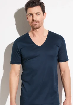 Zimmerli T-Shirts>Seaisland Shirtkurzarmv-Ausschnitt-Twilightblue