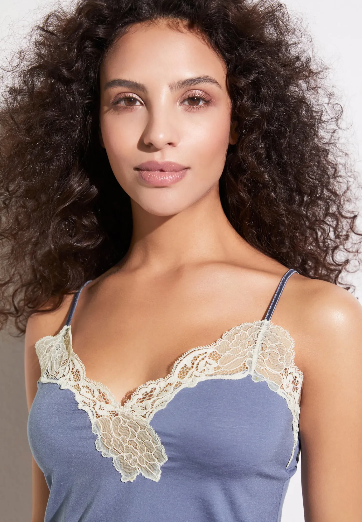 Zimmerli Spaghetti Tops>Sensualfashion Dustyblue