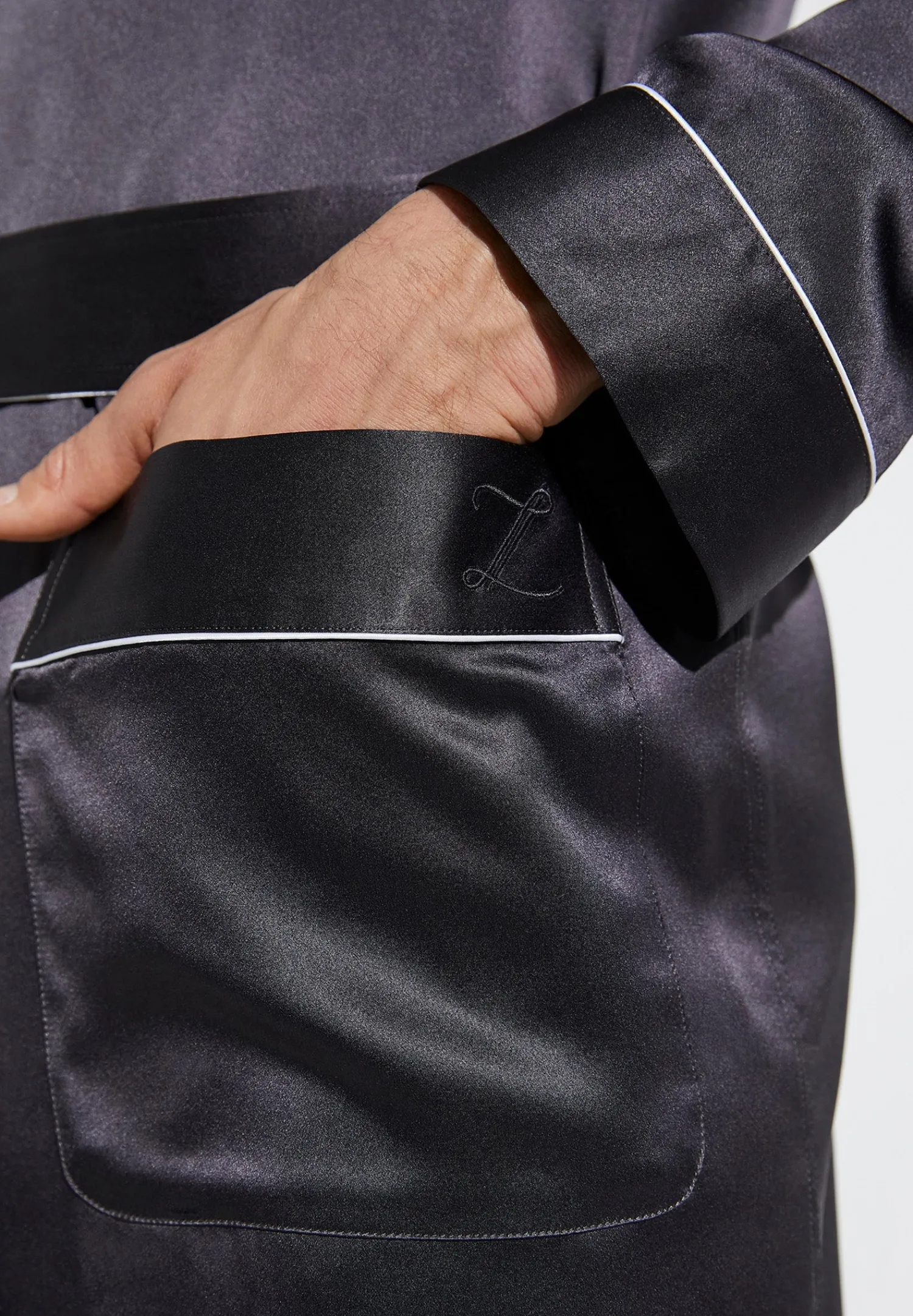 Zimmerli Morgenmäntel>Silknightwear Anthrazit