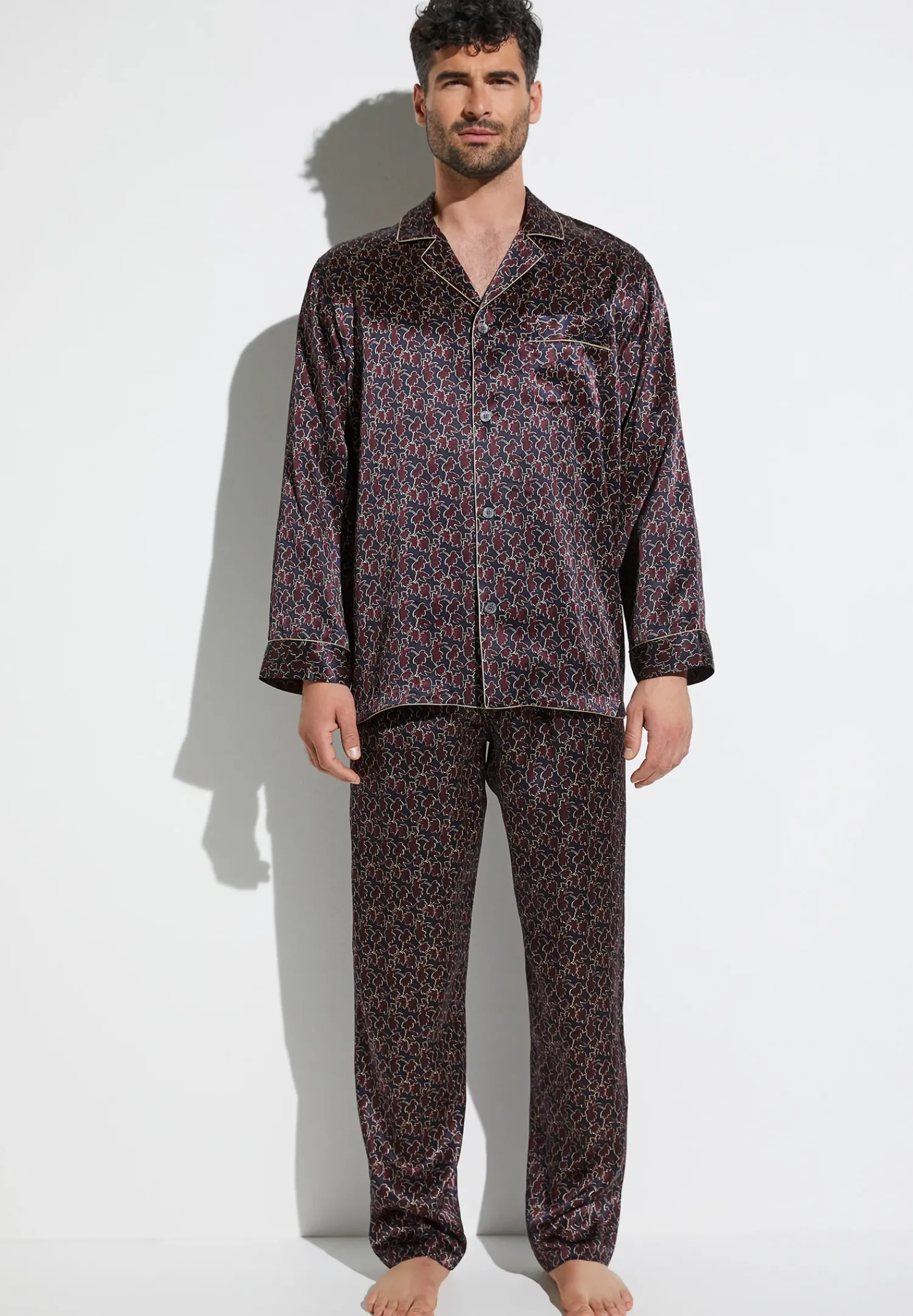Zimmerli Pyjamas>Silknightwear Leaves