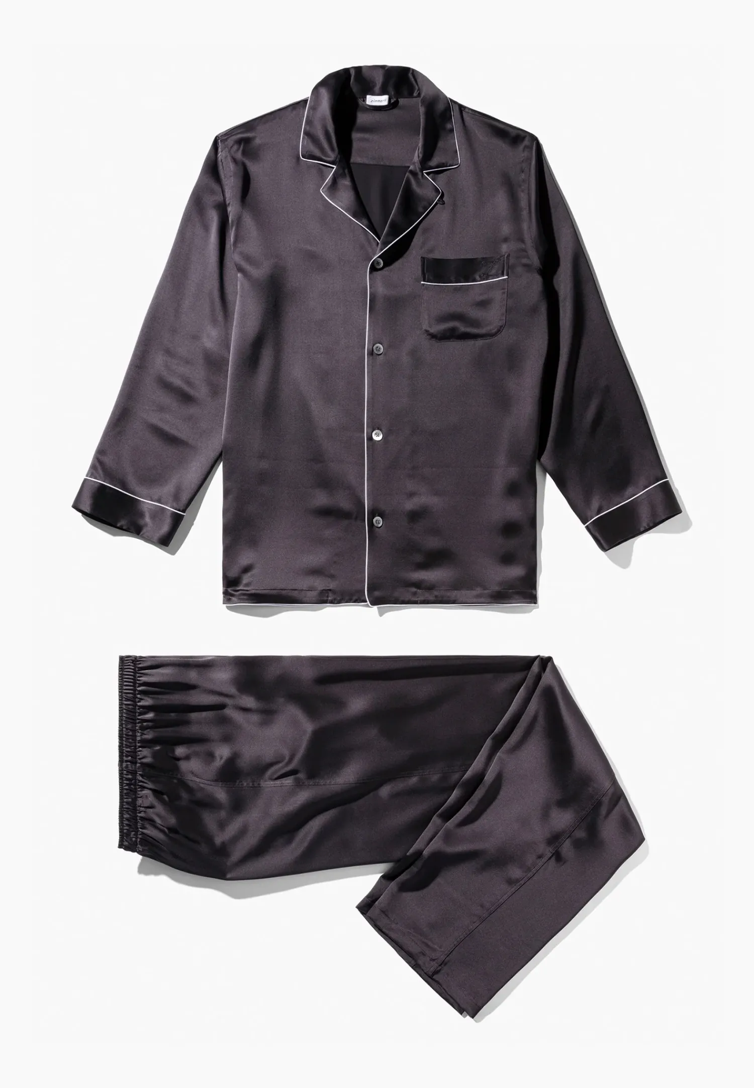 Zimmerli Pyjamas>Silknightwear Anthrazit