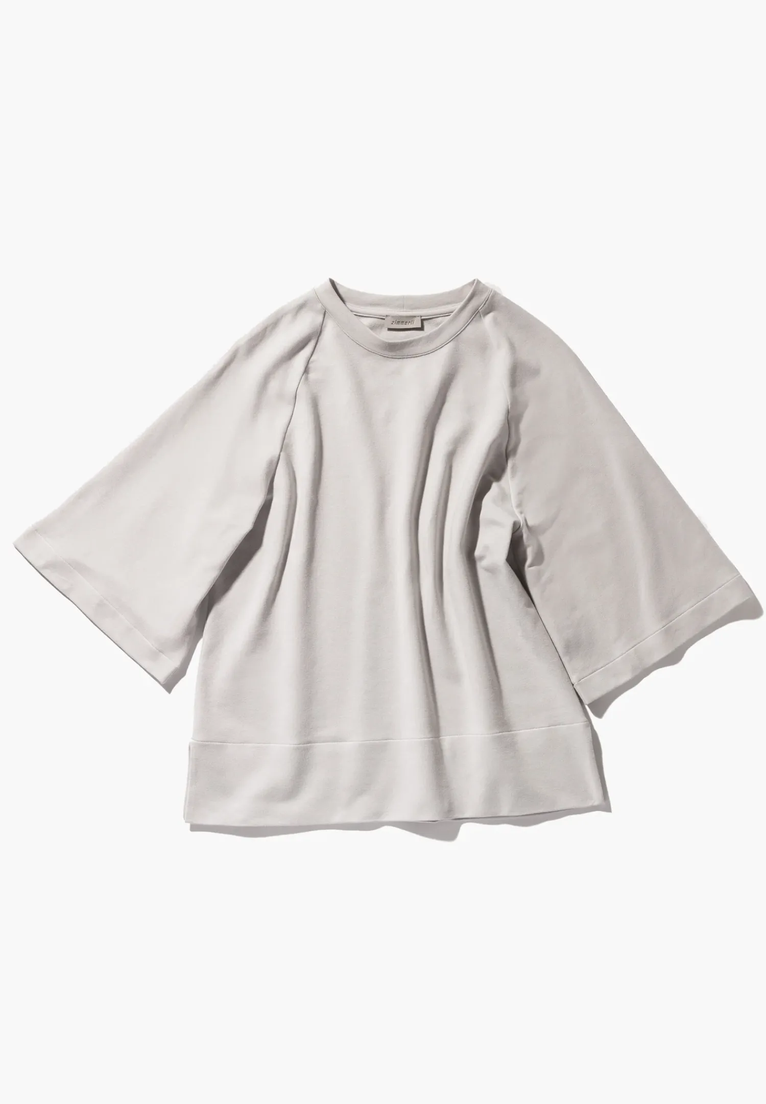 Zimmerli Pullover>Summerlounge Shirt3/4-Armel-Lightgrey