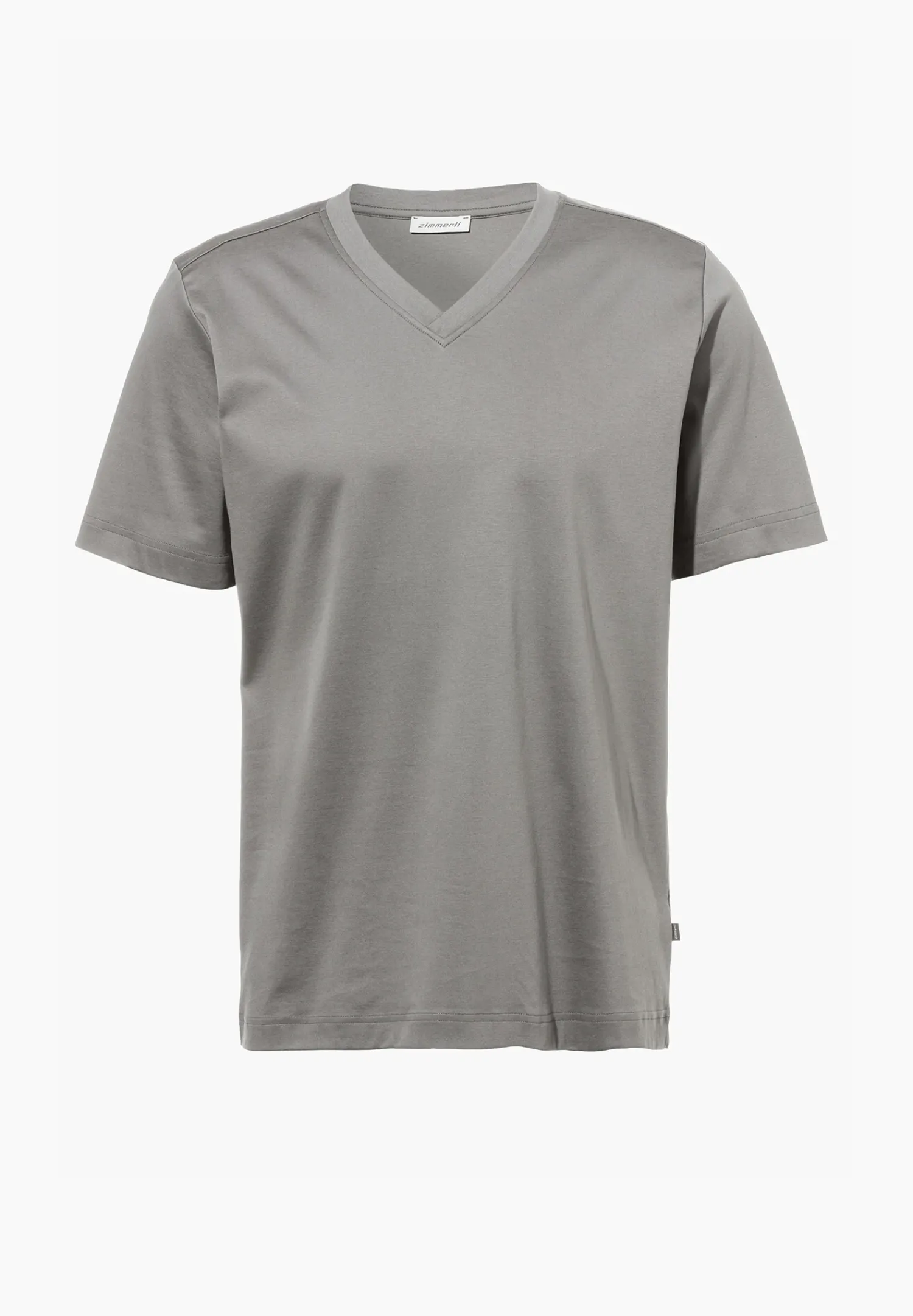 Zimmerli T-Shirts>Supremegreencotton Shirtkurzarmv-Ausschnitt-Grey