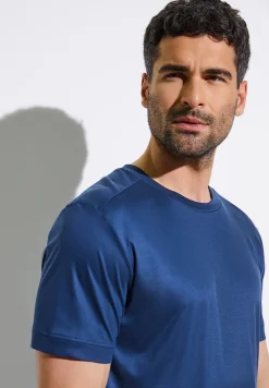 Zimmerli T-Shirts>Sustainableluxury Shirtkurzarm-Darkblue