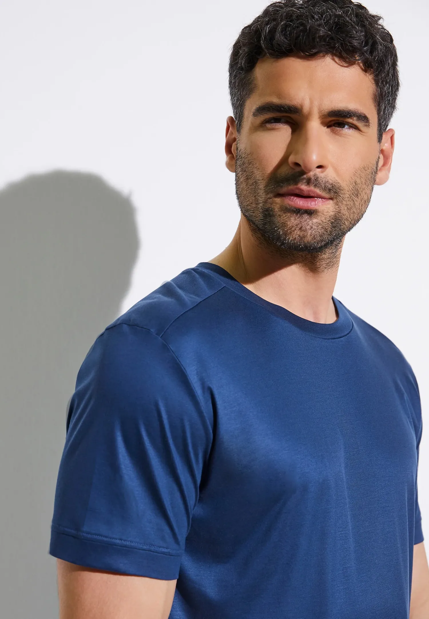 Zimmerli T-Shirts>Sustainableluxury Shirtkurzarm-Darkblue