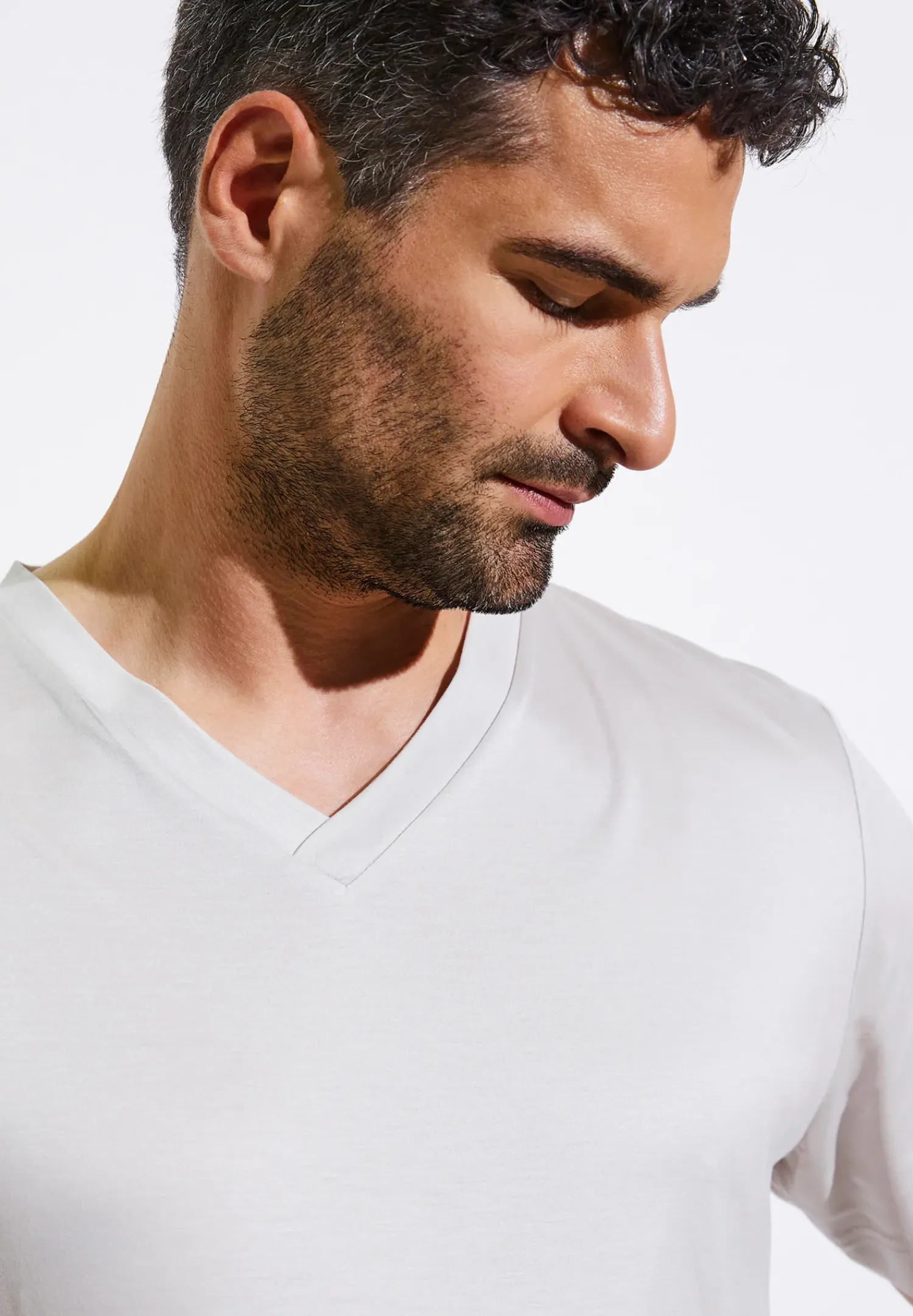 Zimmerli T-Shirts>Sustainableluxury Shirtkurzarmv-Ausschnitt-Lightgrey