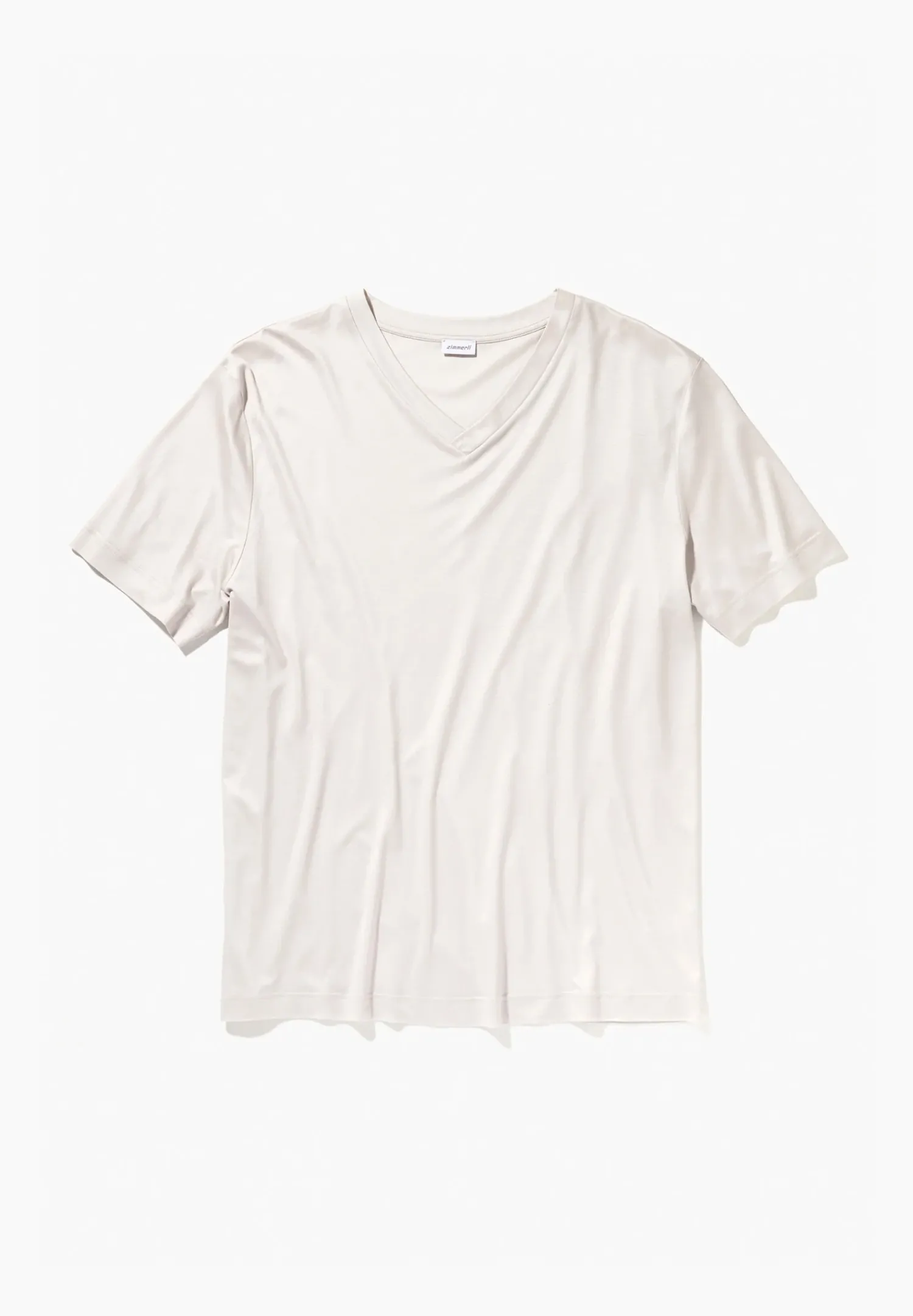 Zimmerli T-Shirts>Sustainableluxury Shirtkurzarmv-Ausschnitt-Lightgrey