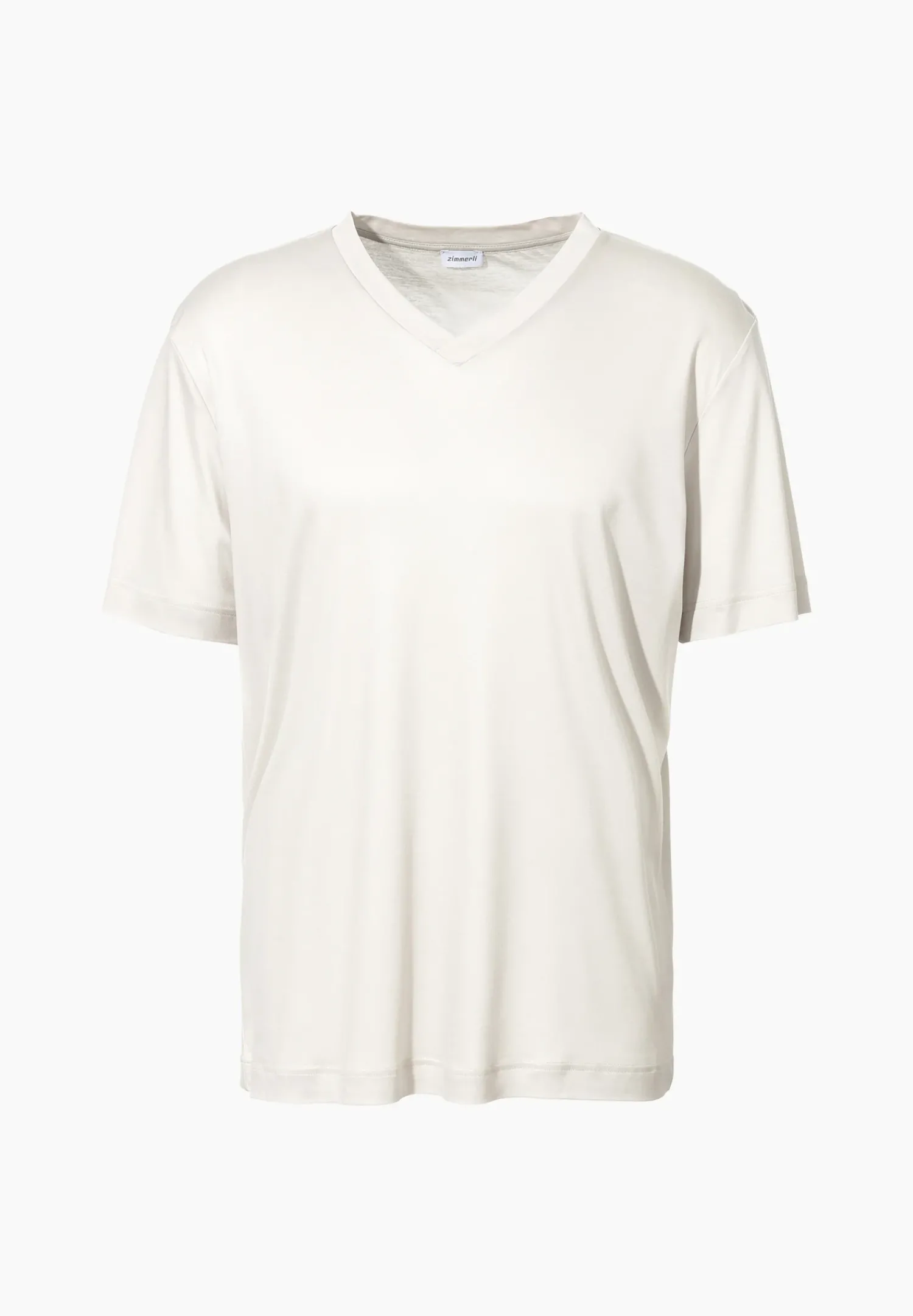 Zimmerli T-Shirts>Sustainableluxury Shirtkurzarmv-Ausschnitt-Lightgrey